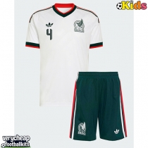 Mexico Edson Alvarez #4 Replica Away Minikit World Cup 2026 Short Sleeve (+ pants)